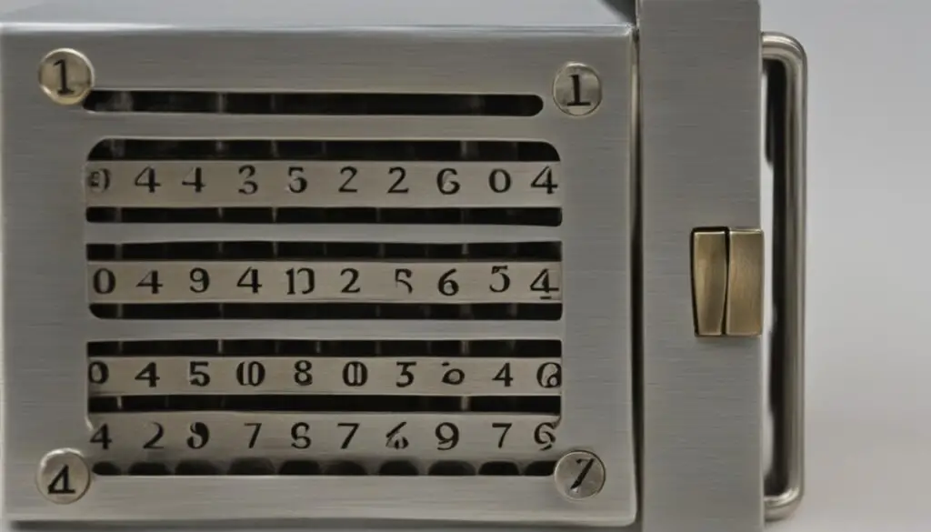 4 digit lock