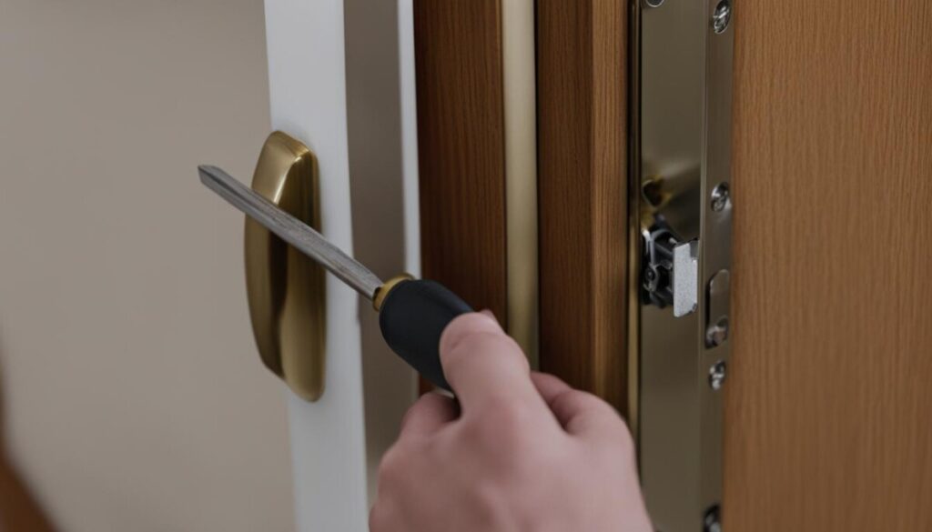 Linnea pocket door lock installation